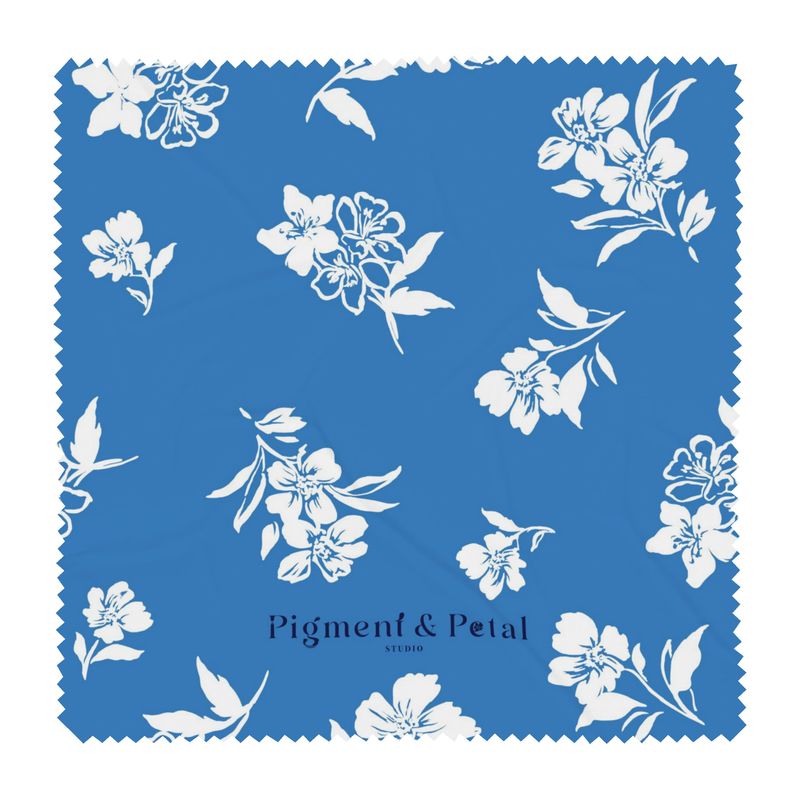 Inky Floral Glasses Case