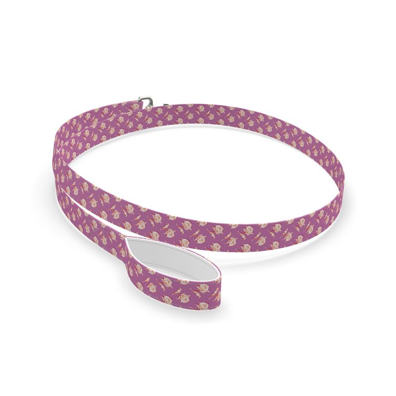 Watercolor Woodblock Dog Leash