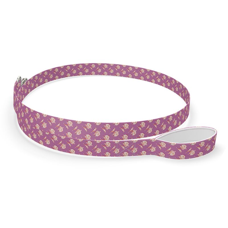 Watercolor Woodblock Dog Leash