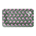 Watercolor Woodblock Tray Front View in Tennis Grass Green