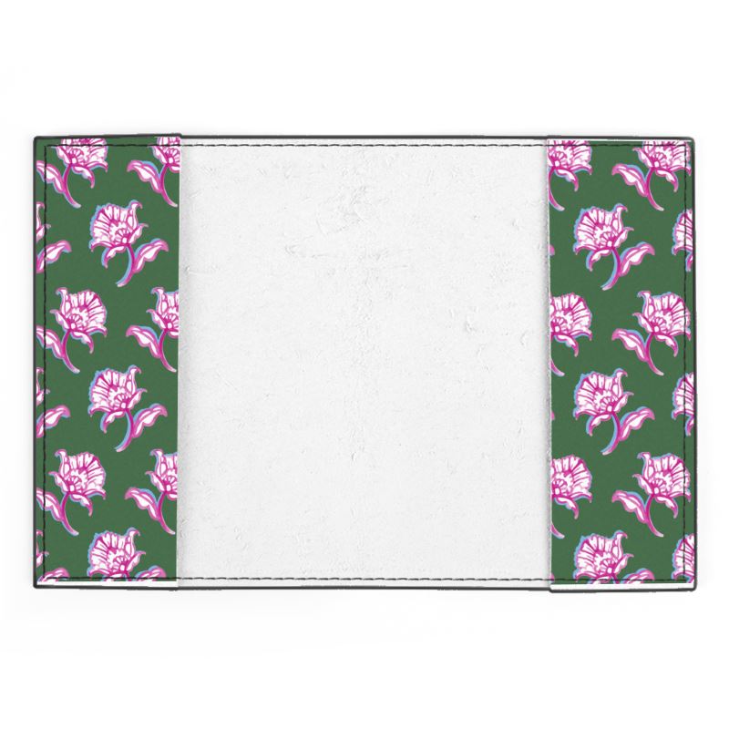 Watercolor Woodblock Passport Cover