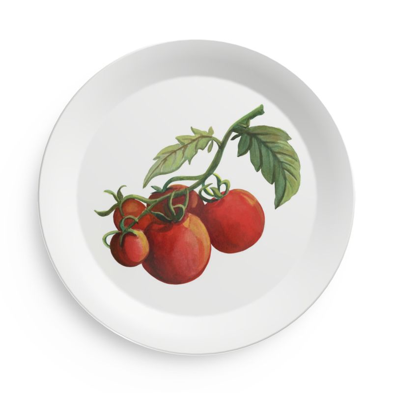 Jersey Fresh Tomato Mix and Match Melamine Plates