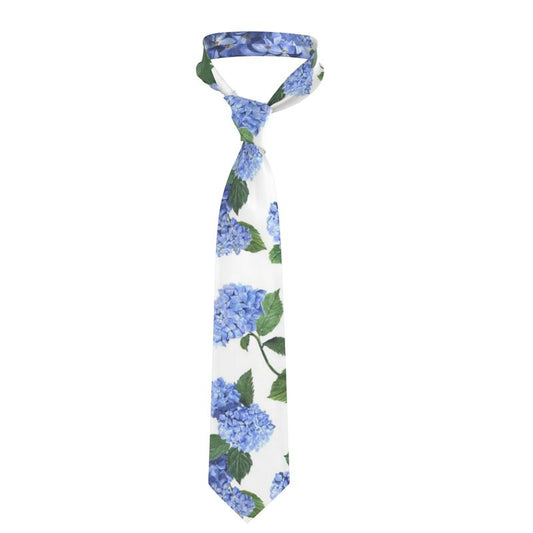 Something Blue Hydrangea Silk Tie