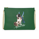 Snow Dog Leather Crossbody Bag