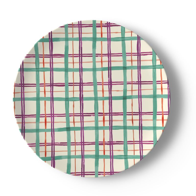 Alpine Plaid Bone China Dish Set