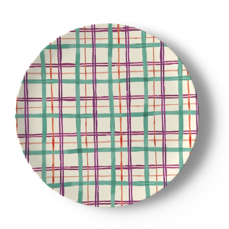Alpine Plaid Bone China Dish Set