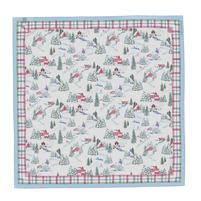 Ski Chalet Silk Scarf
