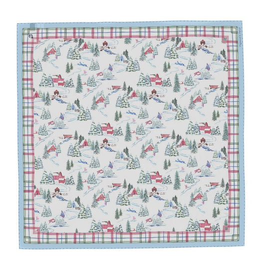 Ski Chalet Silk Scarf