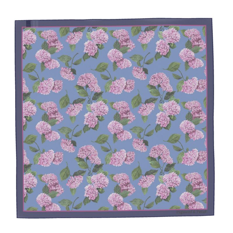 Hydrangea Silk Scarf