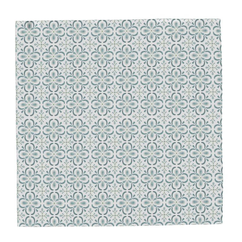 Frostbite Geometric Silk Scarf