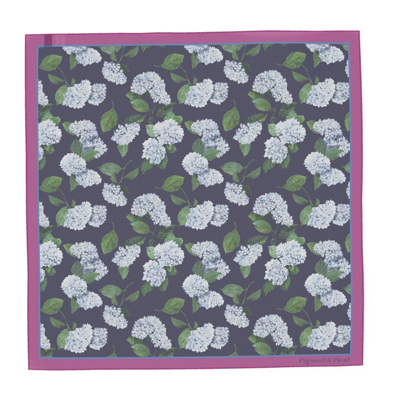 Hydrangea Silk Scarf