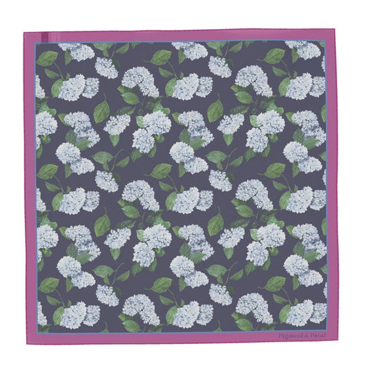 Hydrangea Silk Scarf