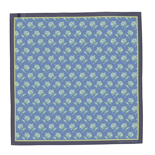 Watercolor Woodblock Silk Scarf