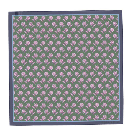 Watercolor Woodblock Silk Scarf