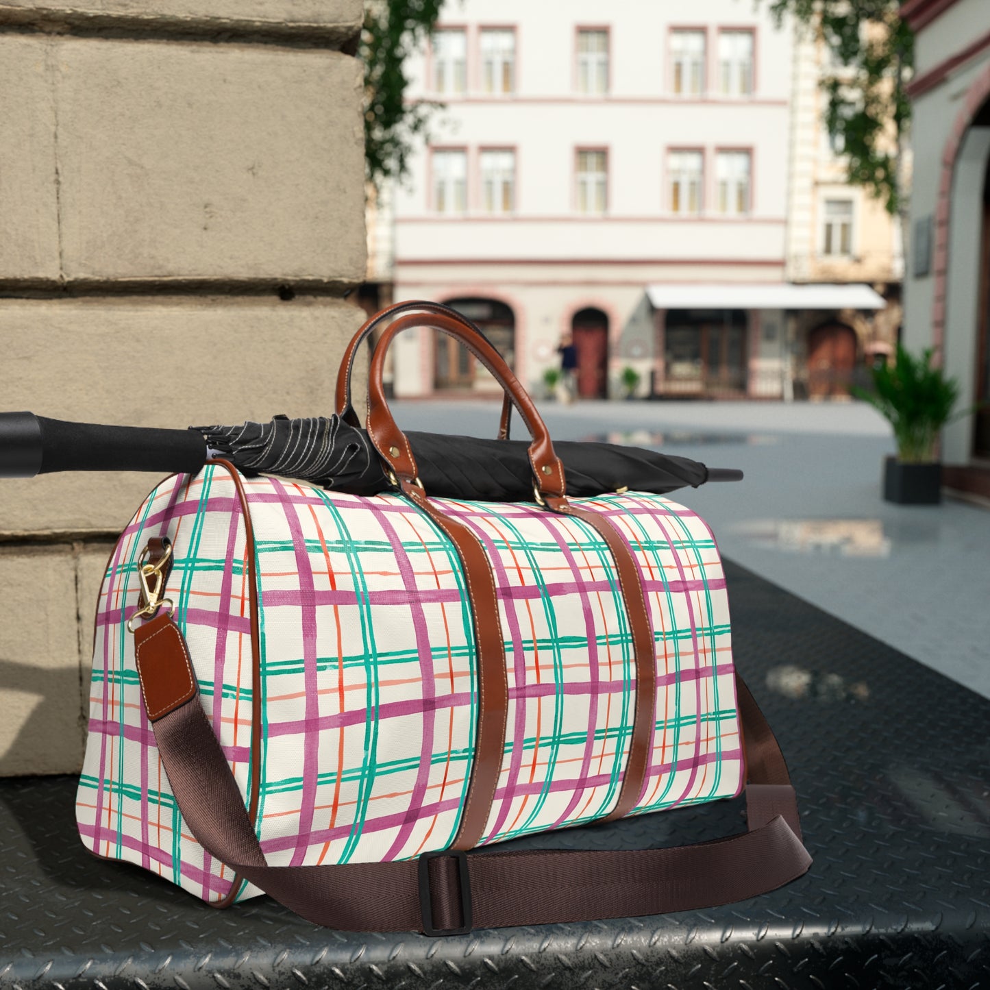 Alpine Plaid Waterproof Travel Bag