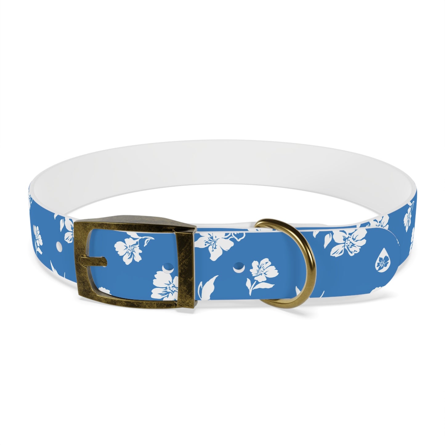 Inky Floral Dog Collar