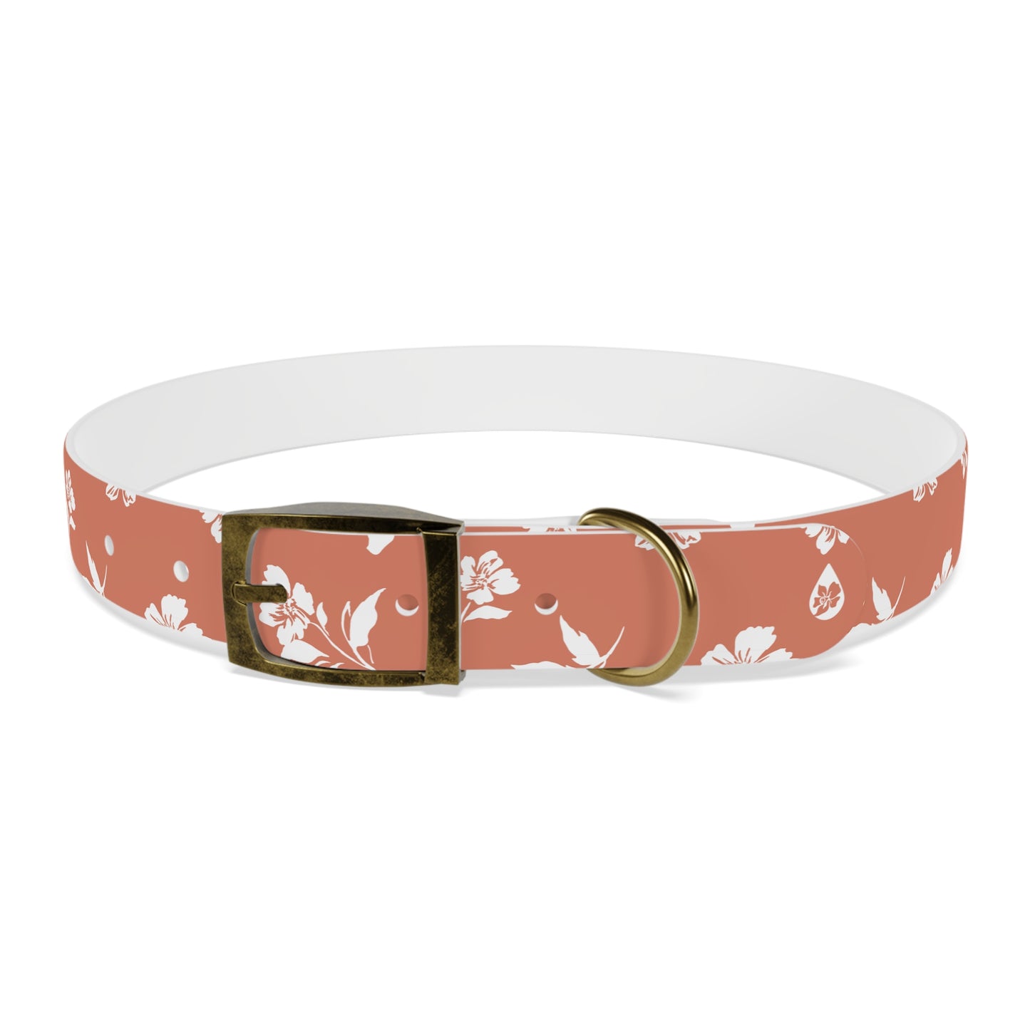 Inky Floral Dog Collar