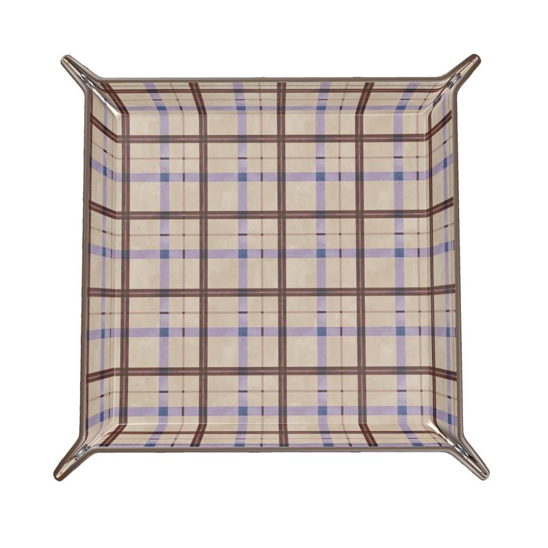 Harvest Plaid Leather CatchAll