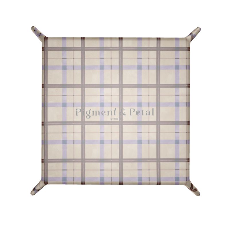 Harvest Plaid Leather CatchAll