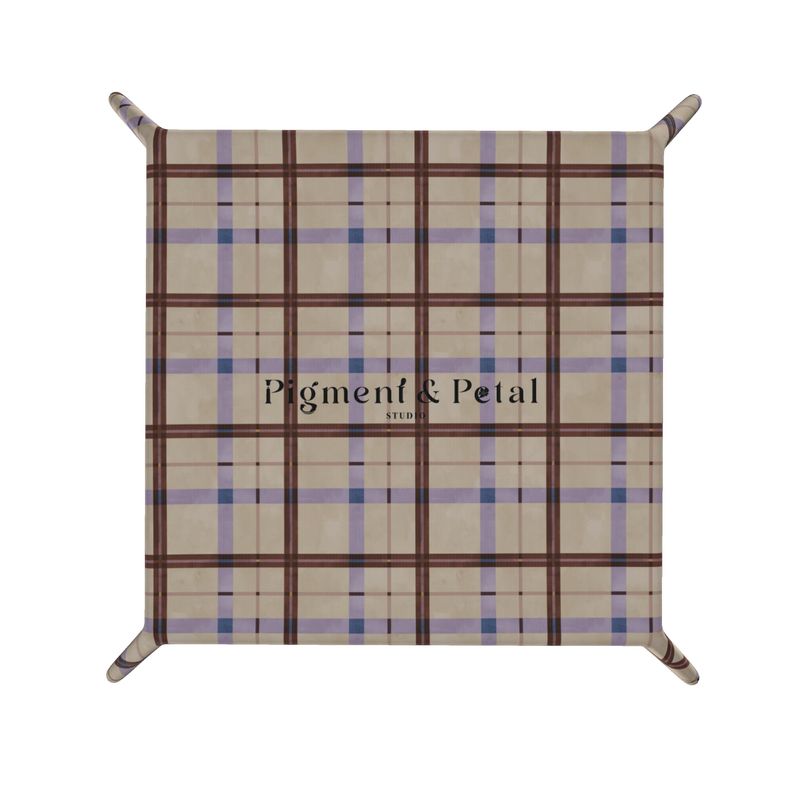 Harvest Plaid Leather CatchAll
