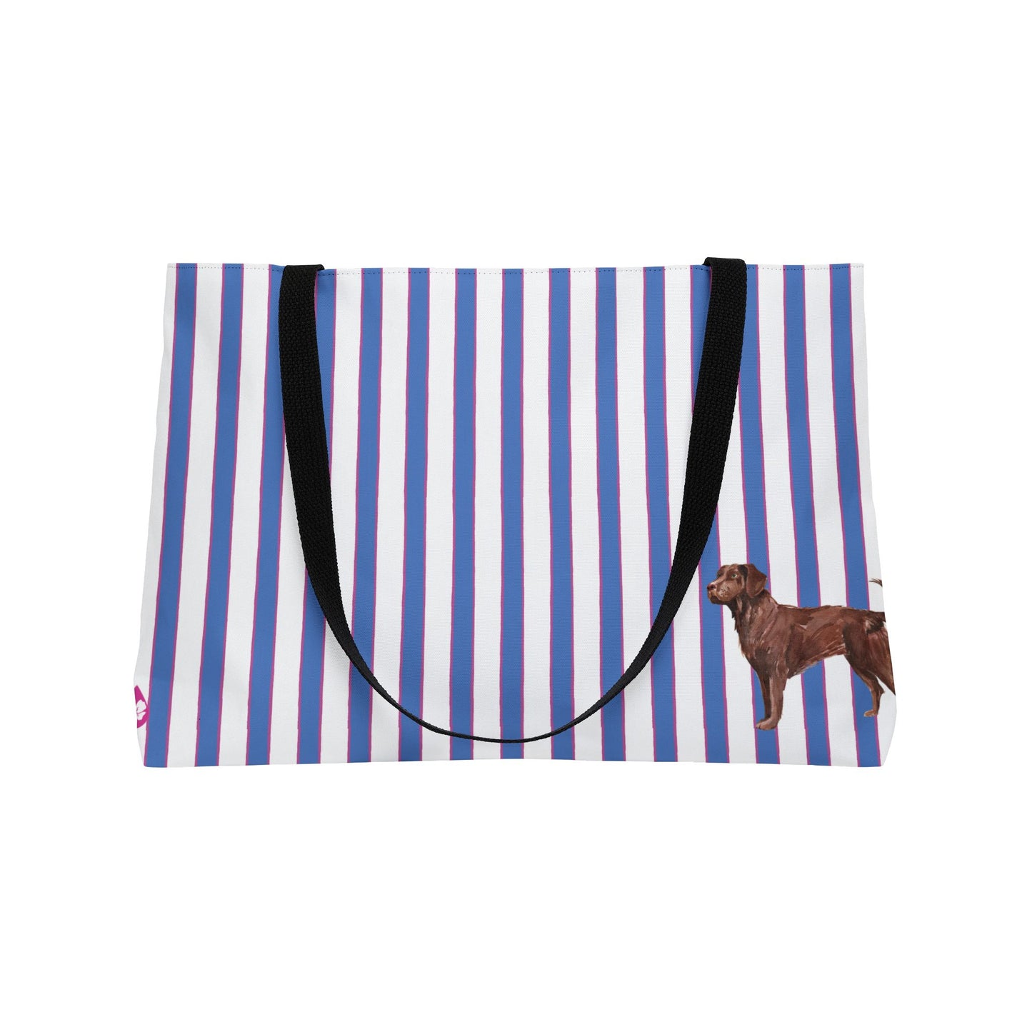 GOOD DOG Prep Stripe Weekender Tote Bag