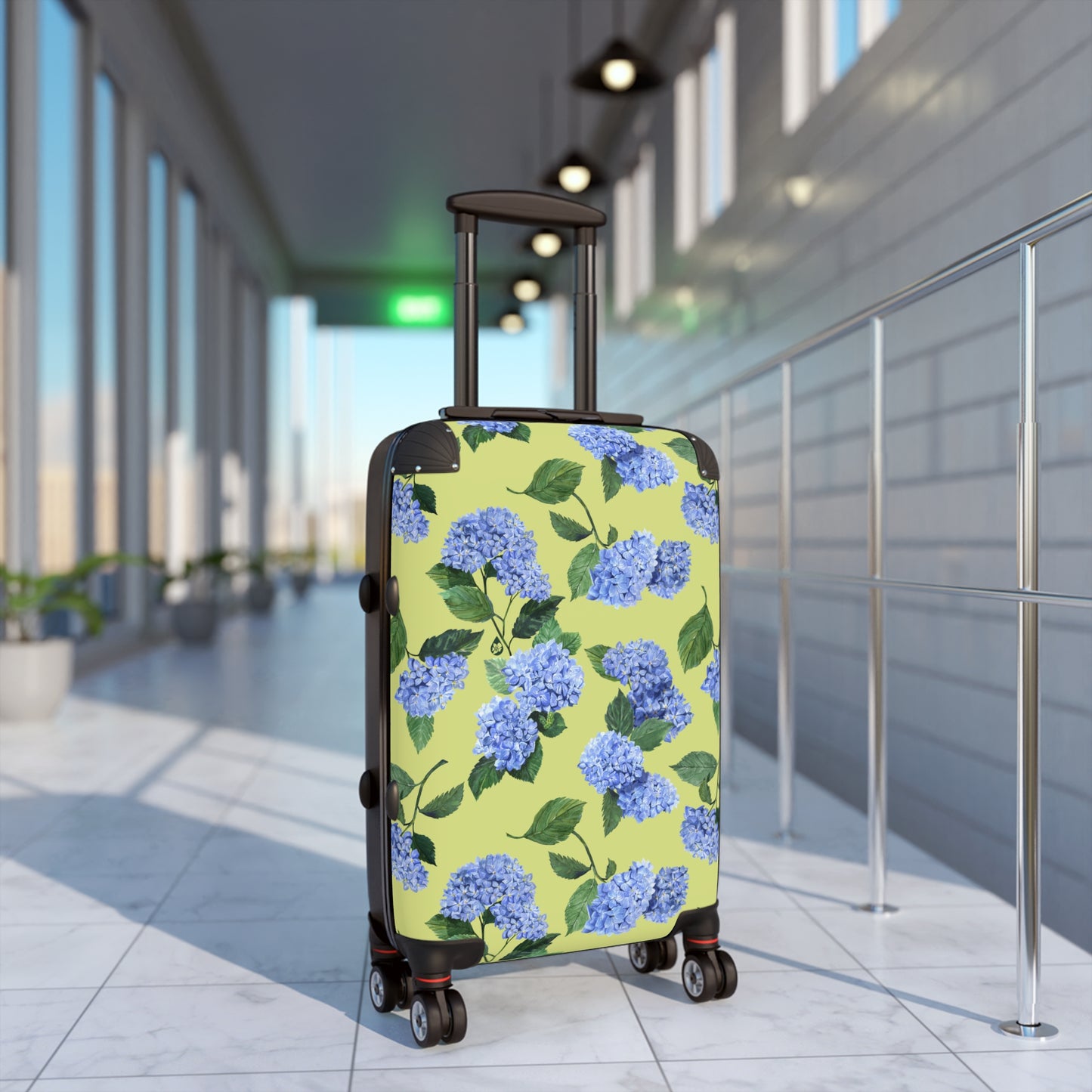 Something Blue Hydrangea Suitcase