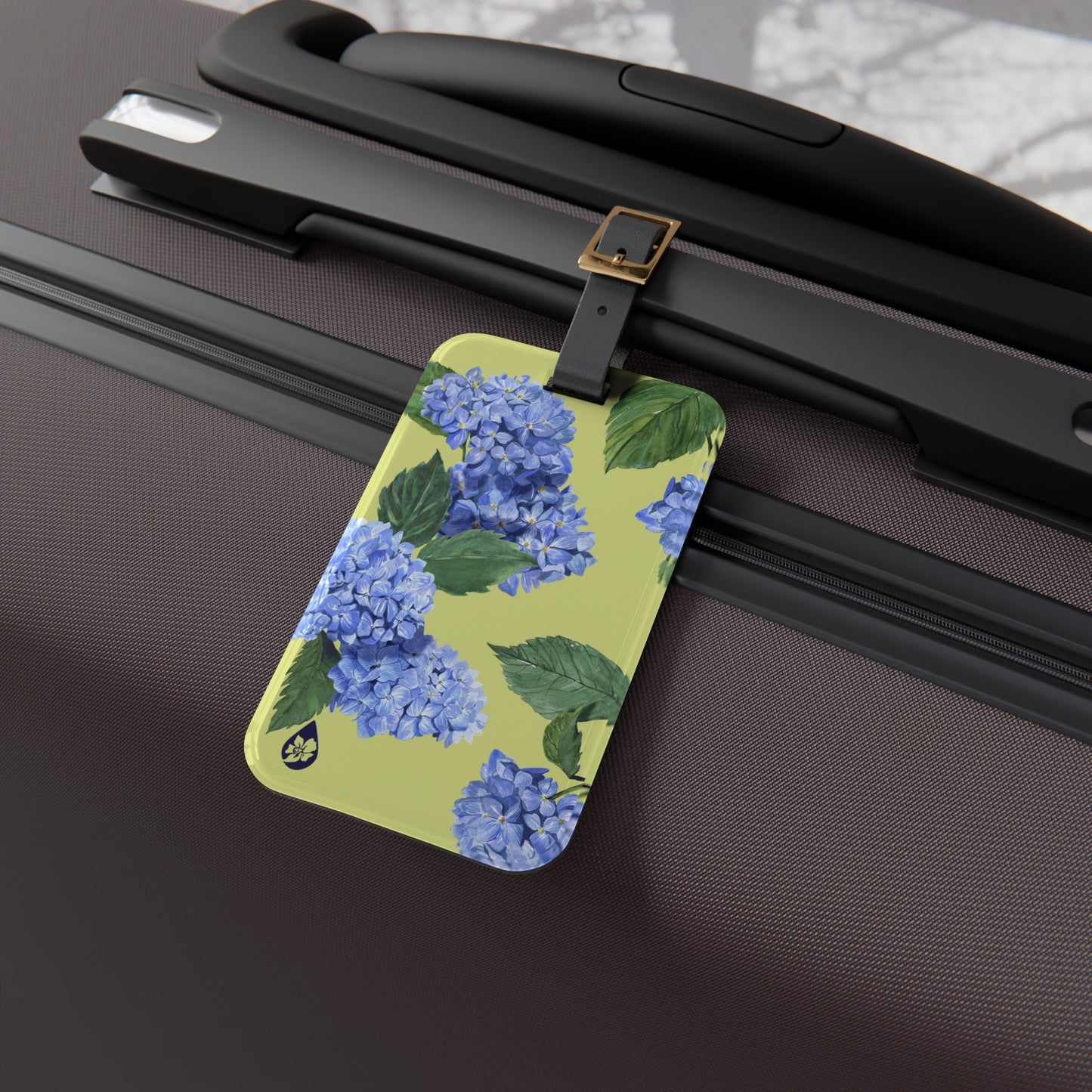 Hydrangea Luggage Tag