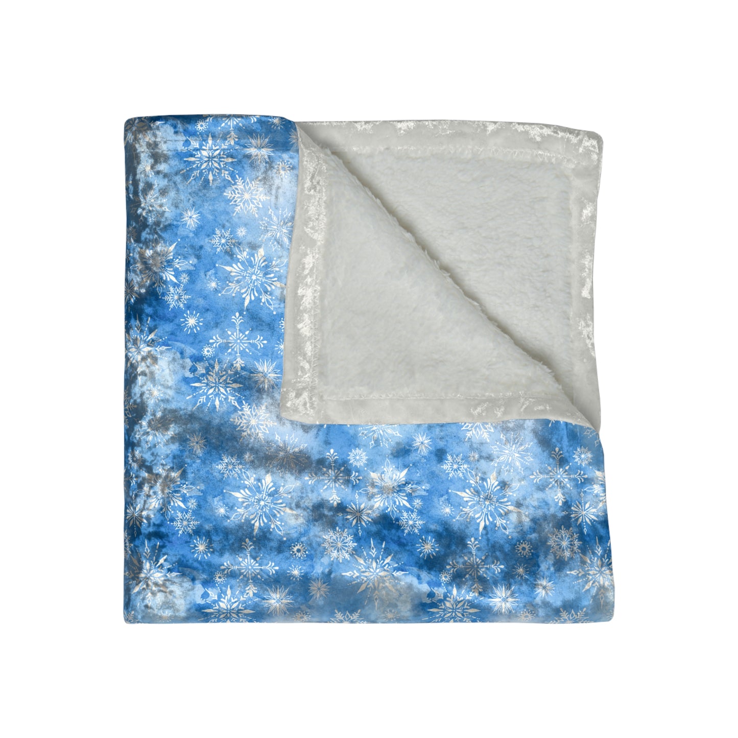 Freeze The Day! Velvet Sherpa Blanket