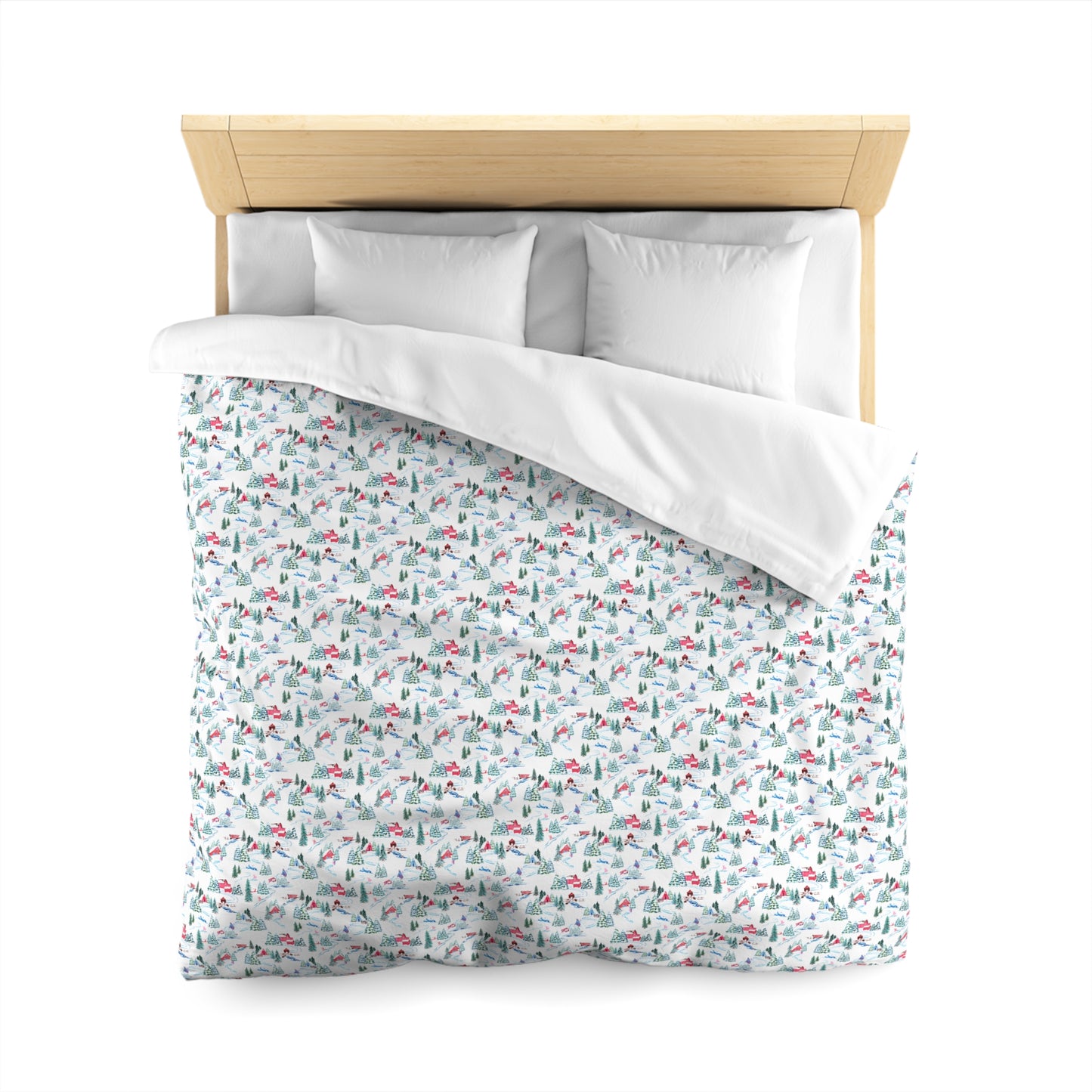 Ski Chalet Microfiber Duvet Cover