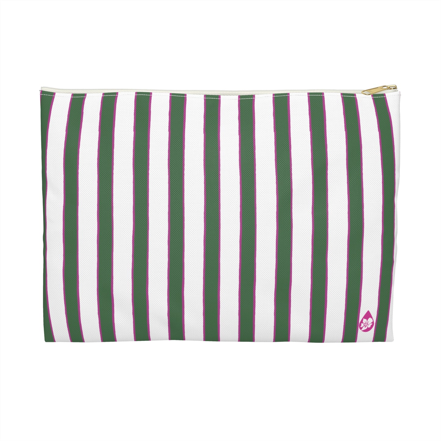 Prep Stripe Zip Pouch