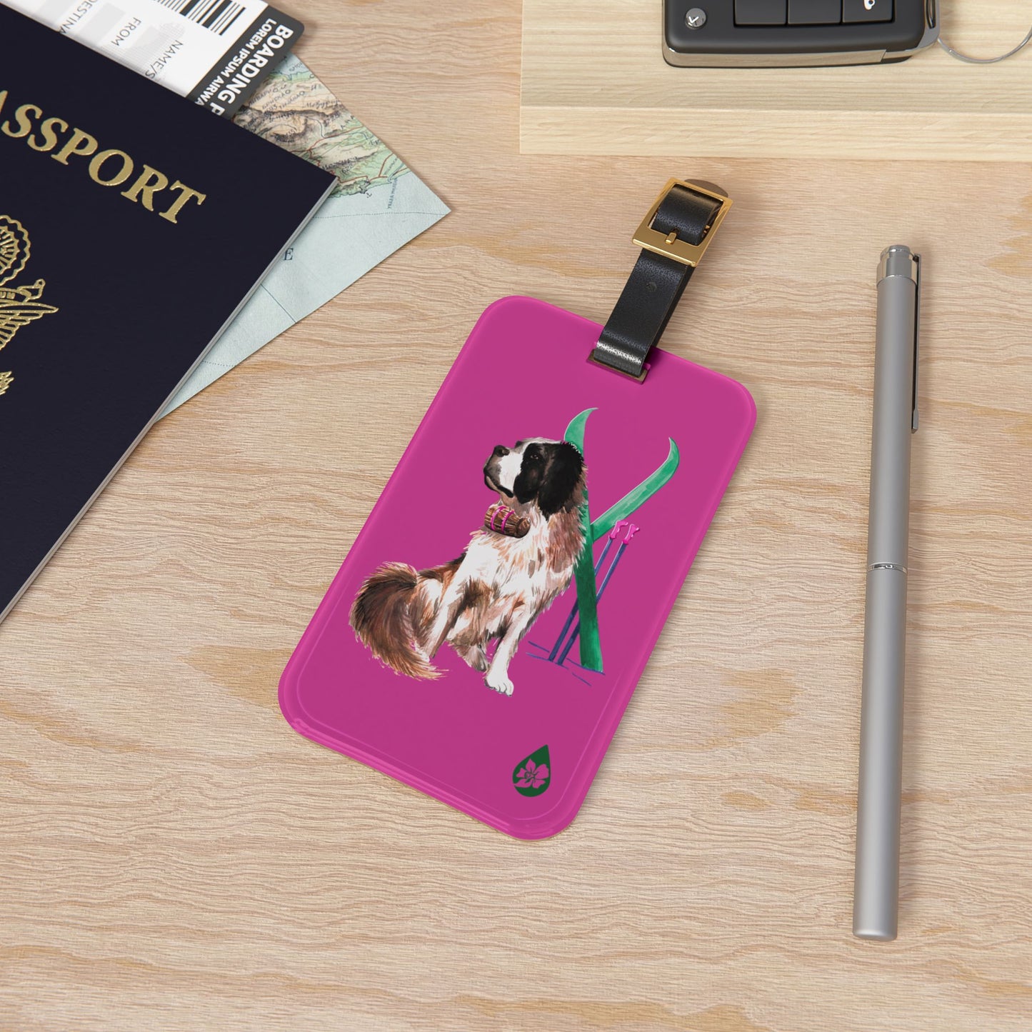 Snow Dog Luggage Tag