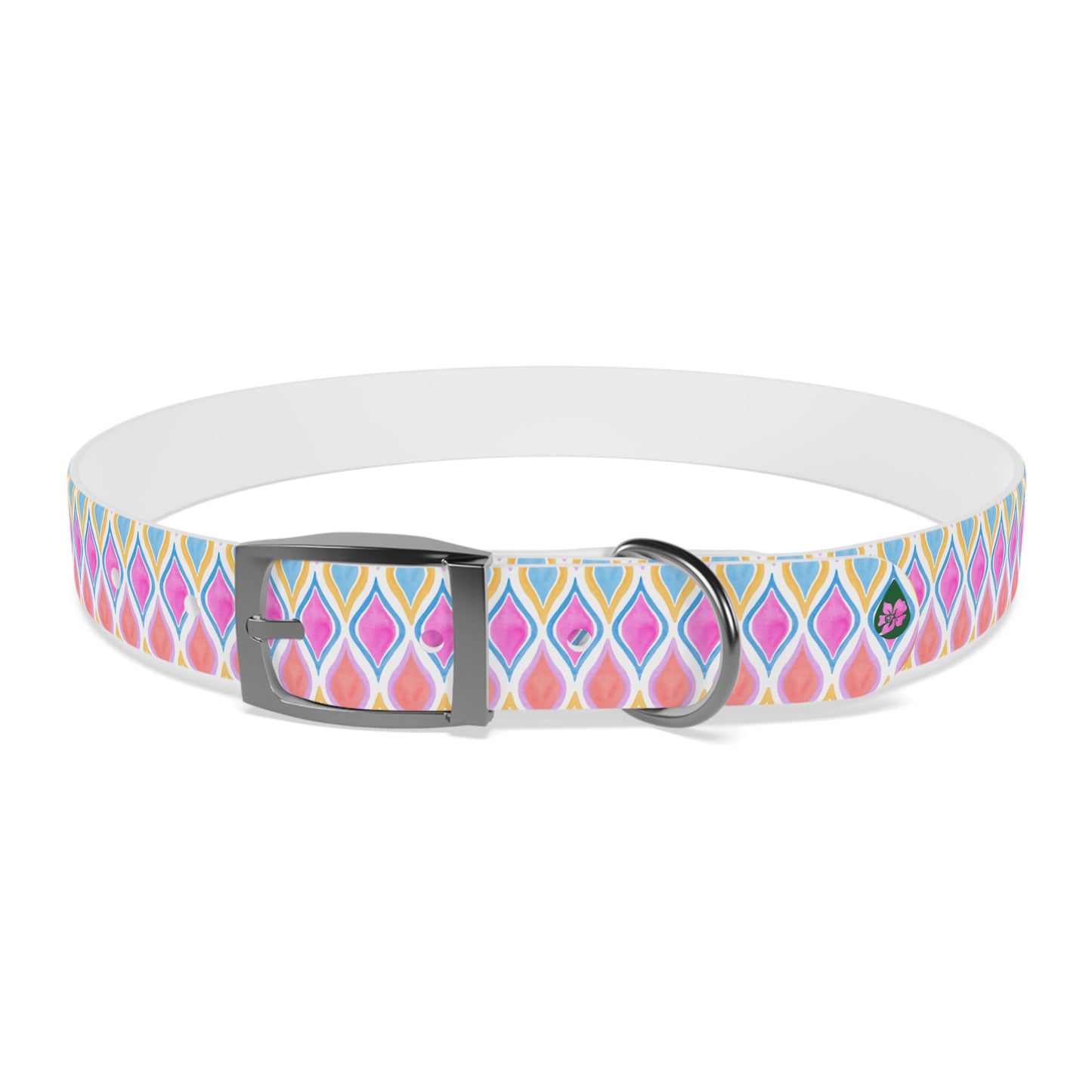 Painted Geo Dog Collar