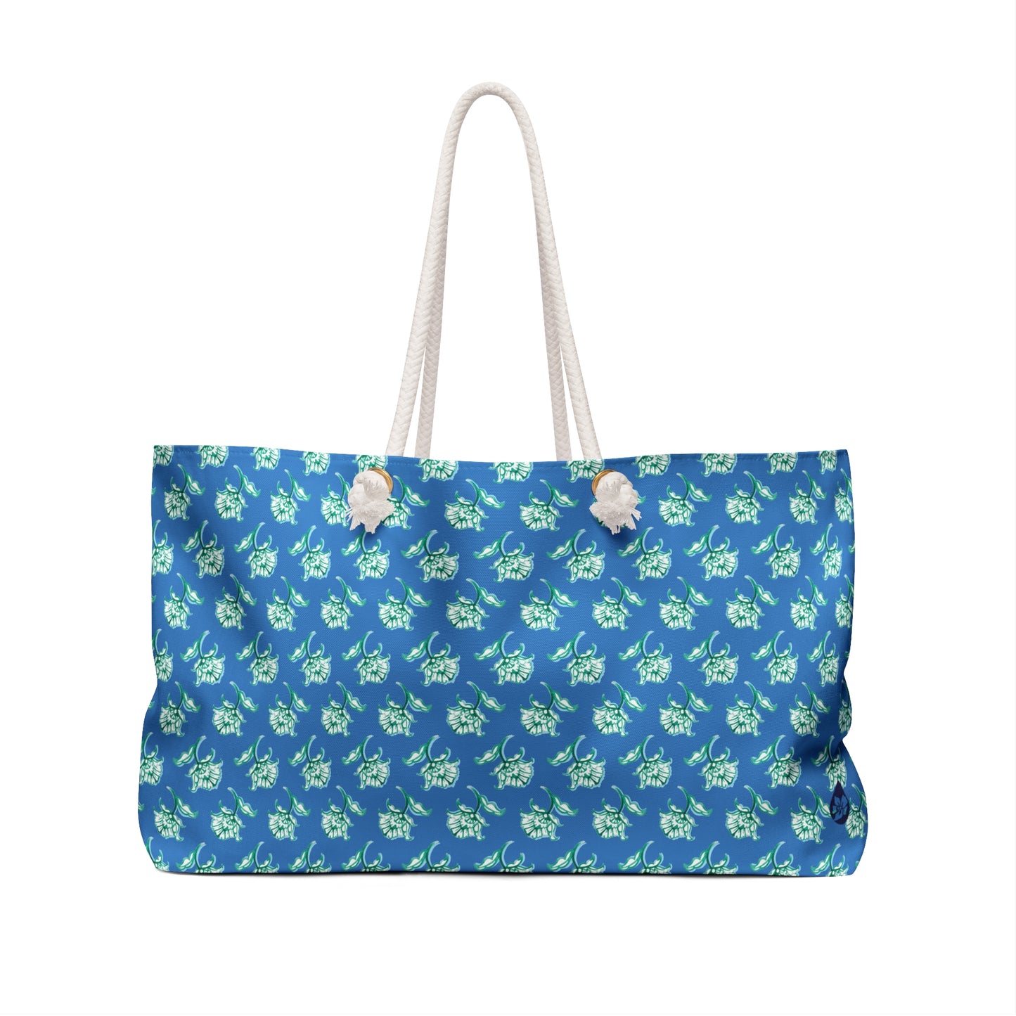 Watercolor Woodblock Weekender Tote