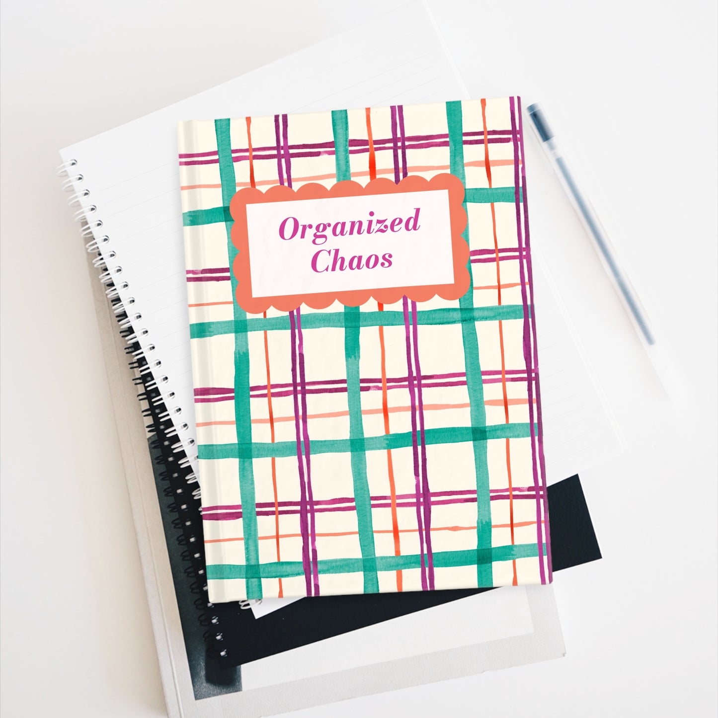 Alpine Plaid Hardcover Journal