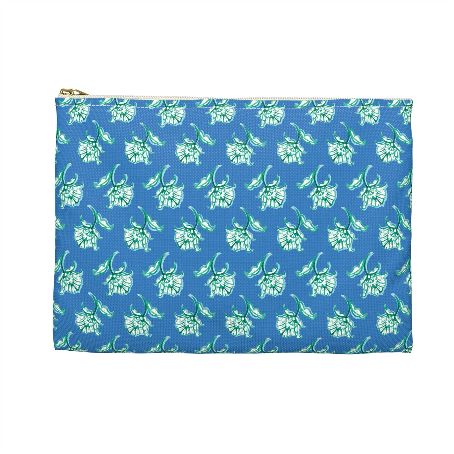 Watercolor Woodblock Zip Pouch