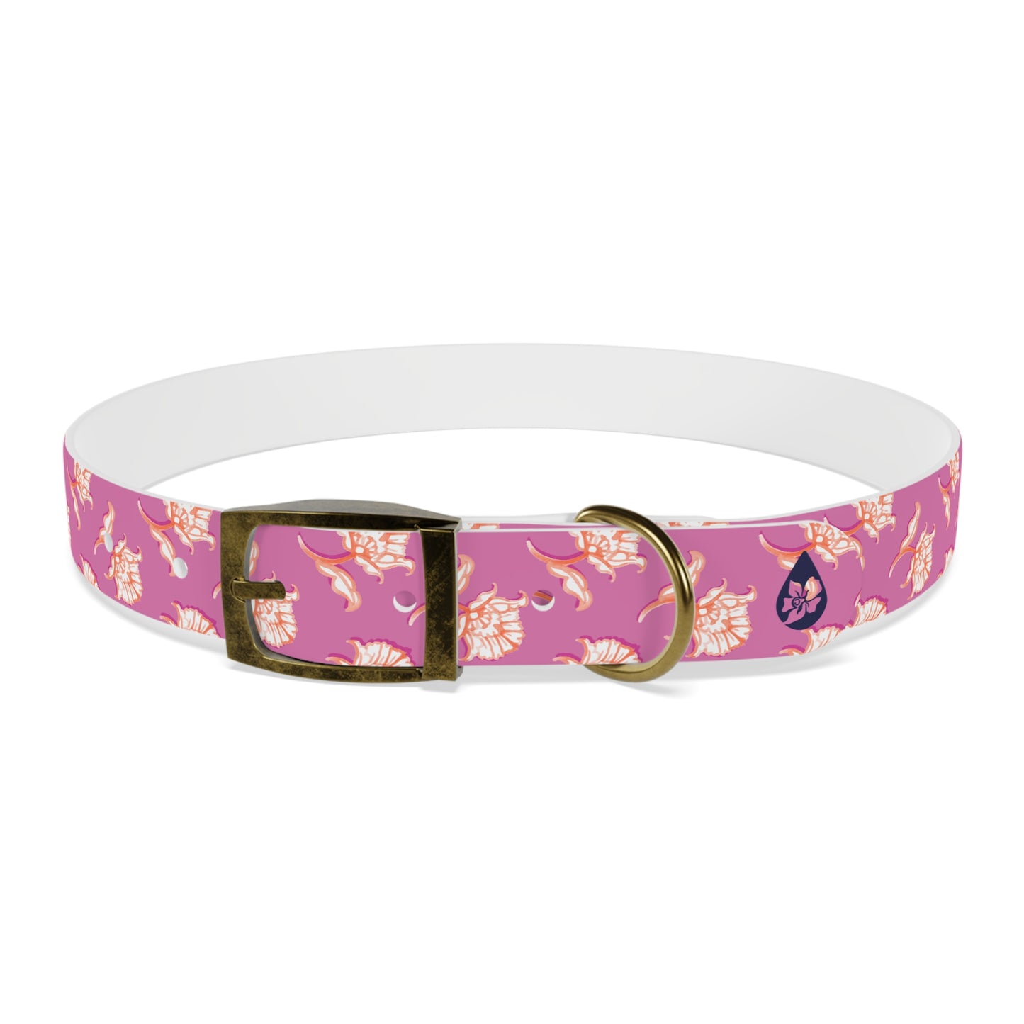 Watercolor Woodblock Dog Collar