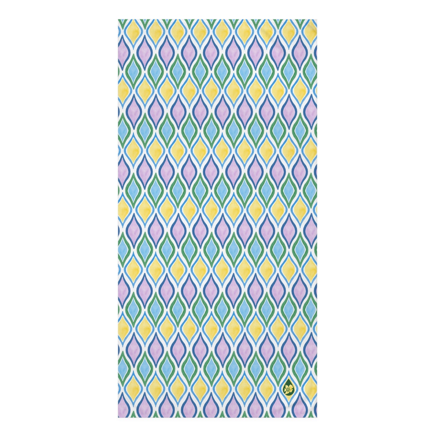 PAINTED GEO BEACH TOWEL