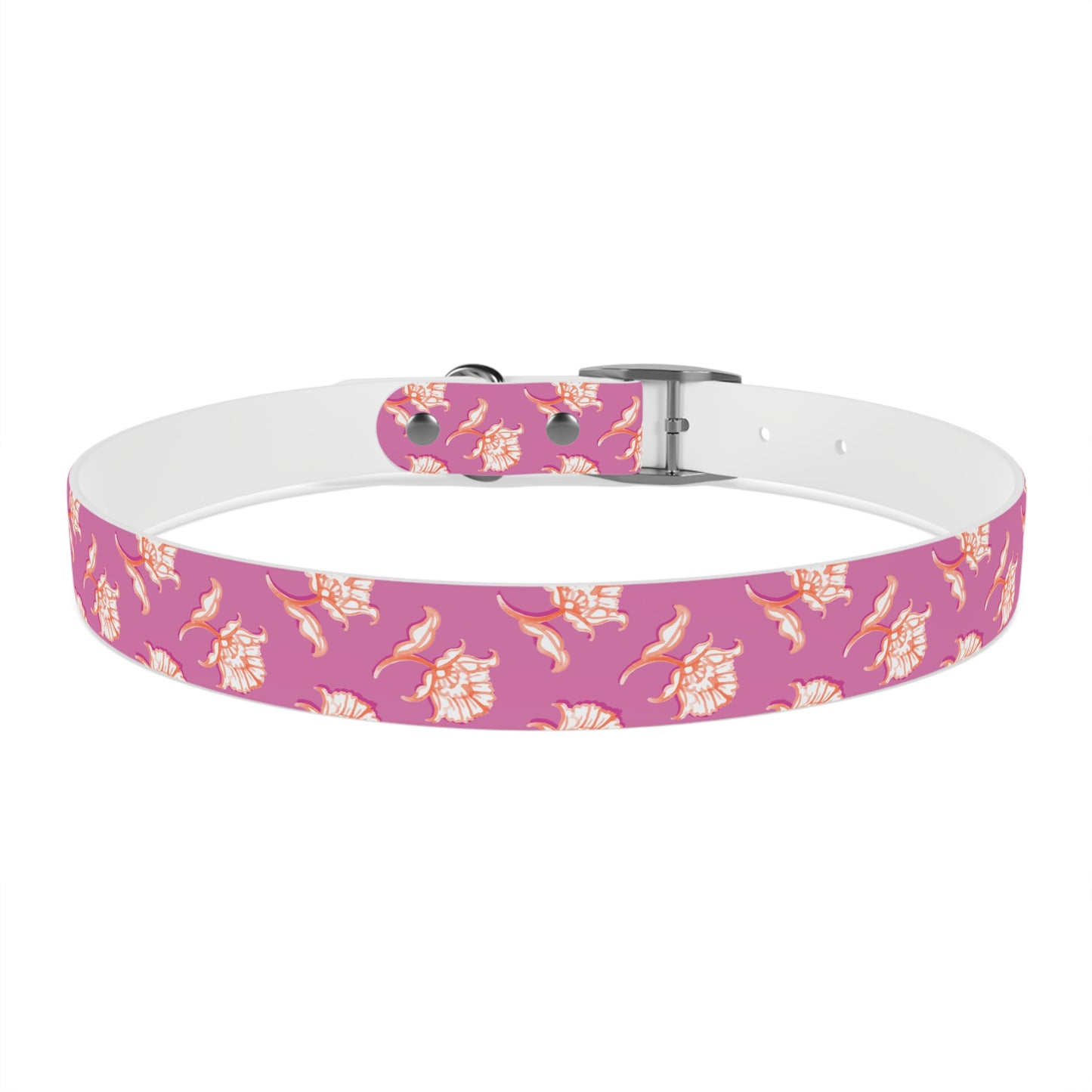 Watercolor Woodblock Dog Collar