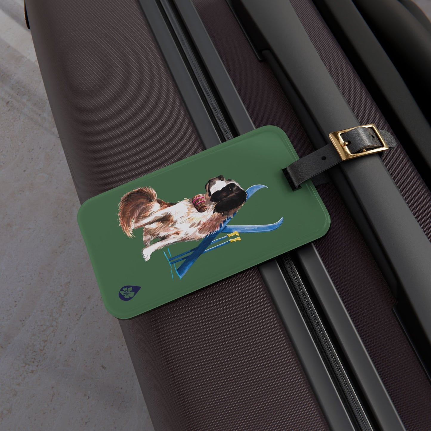 Snow Dog Luggage Tag