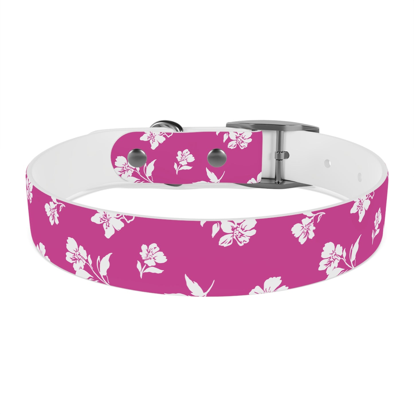 Inky Floral Dog Collar