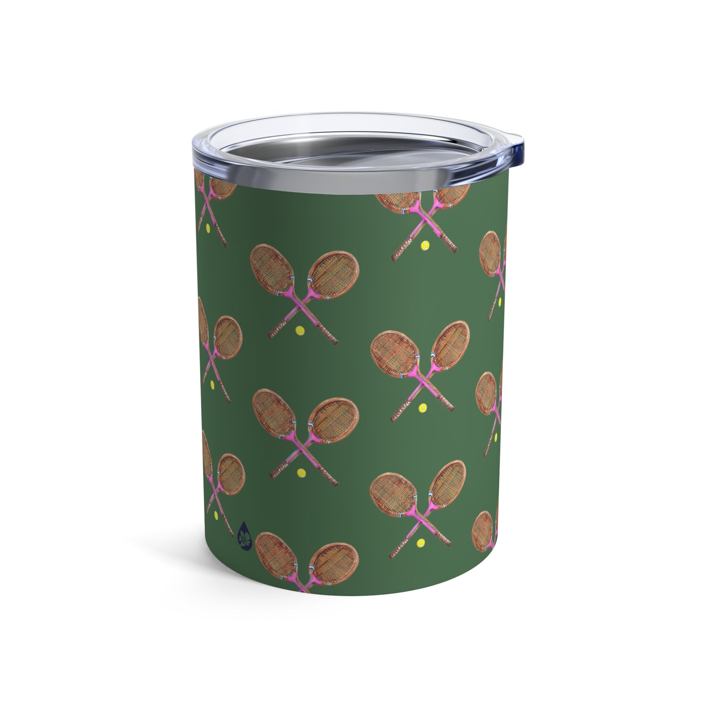 Side View of Match Point Tennis Tumbler In Tennis Grass Green Colorway