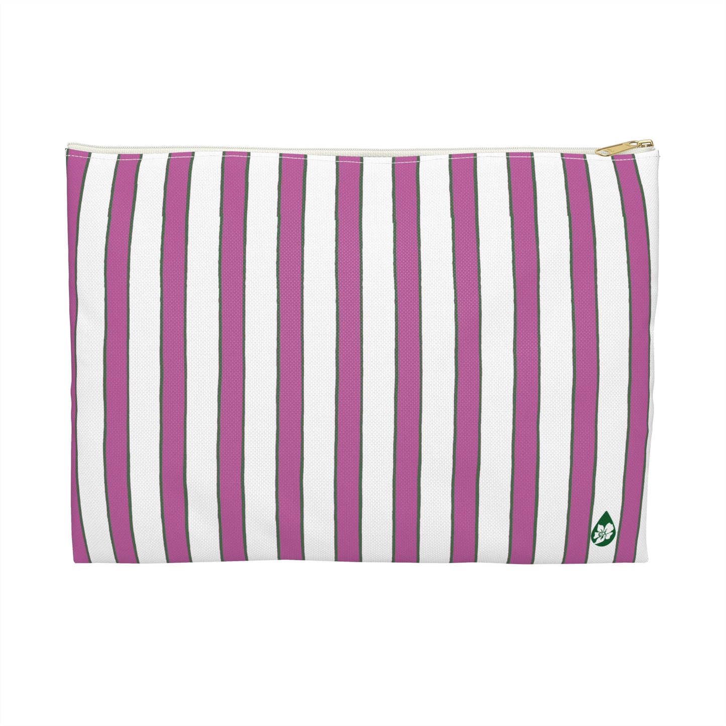 Prep Stripe Zip Pouch