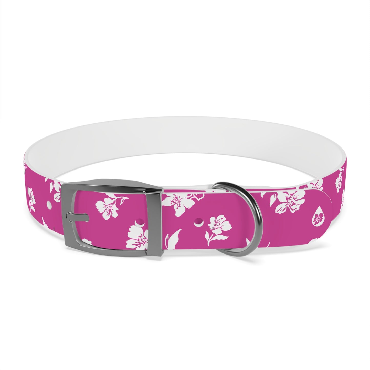 Inky Floral Dog Collar