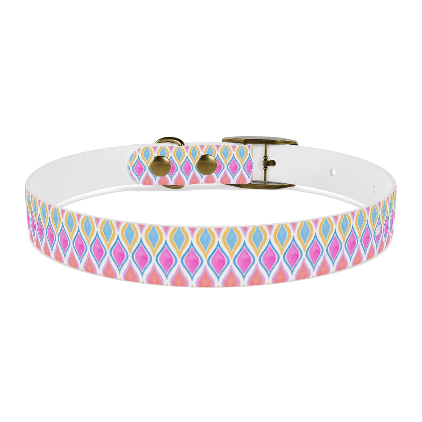 Painted Geo Dog Collar