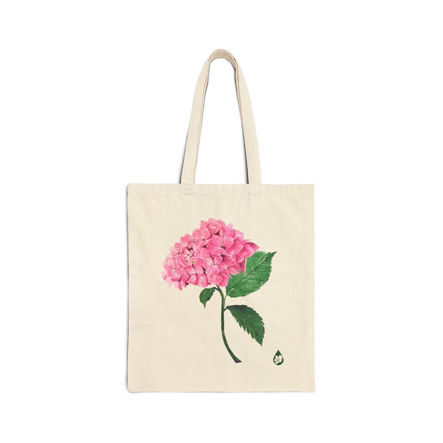 Botanical Hydrangea Canvas Tote Bag
