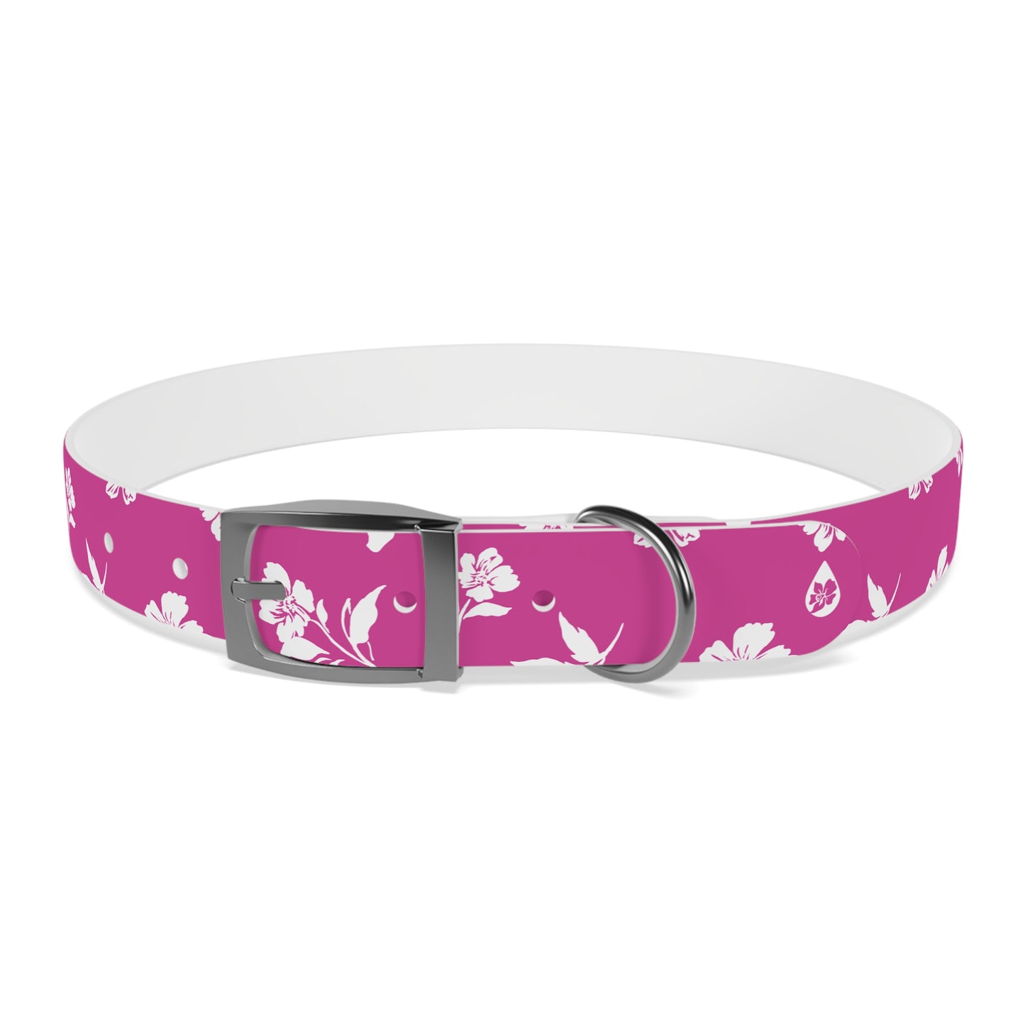 Inky Floral Dog Collar