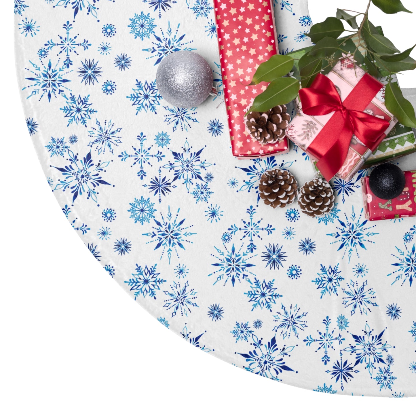 Freeze The Day Holiday Tree Skirt