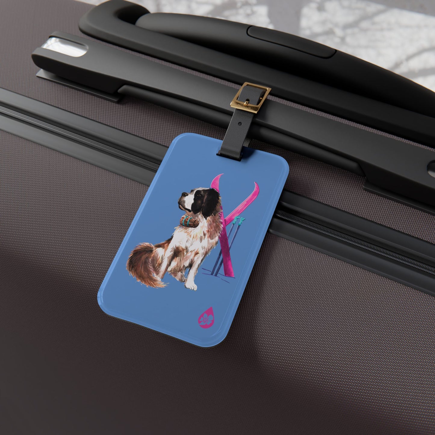 Snow Dog Luggage Tag