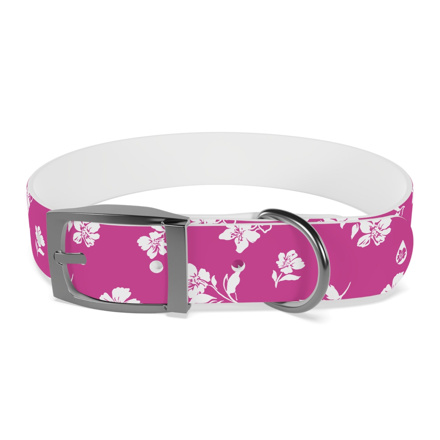 Inky Floral Dog Collar