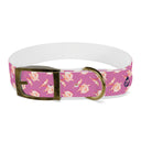 Watercolor Woodblock Dog Collar